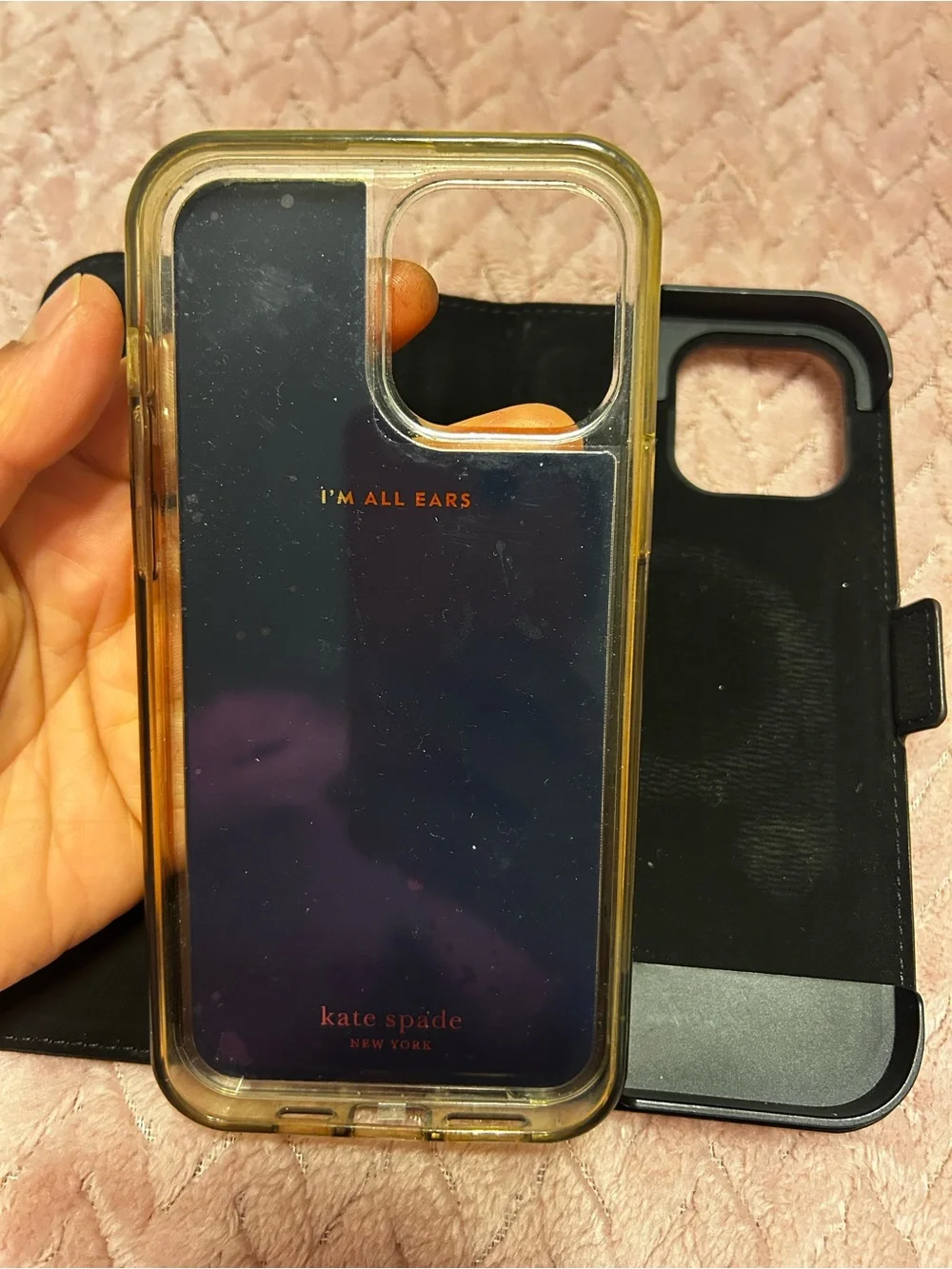 kate spade White Floral Wallet Phone Case with Blue, Green & Yellow Flowers